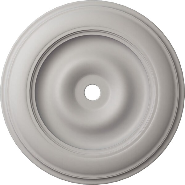 Ekena Millwork Classic Ceiling Medallion (Fits Canopies up to 8 1/4"), 44 1/2"OD x 4"ID x 4 "P, Ultra Pure White CM44CLUWF - main